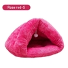 Animaux Chat Chien Doux Réchauffant Nid Lit De Chenil Cave Cave Sac De Couchage Tapis De Protection Tapis Animaux d