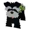 Animaux de dessin animé mignon chien forme pot plante jardin décoré Labrador planteur