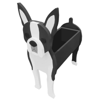 Animaux de dessin animé mignon chien forme pot plante jardin décoré Labrador planteur
