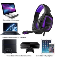 Anivia MH602 Casque de jeu pour PC portable Antibruit sur les écouteurs avec micro Jack 3, 5 mm Casque filaire Bass Surround Cache-oreilles doux pour les jeux