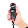 Anémomètre numérique Mini échelle de Beaufort Thermomètre IP67 Anémomètre de poche Anémomètre de poche Capteur de vitesse du vent Vitesse de l