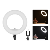 Anneau LED 192 pièces LED Ancre Live Light 3200K à 5500K Température de couleur 38W Anneau Puissance Lampe Vidéo pour Maquillage Appareil Photo Téléphone Prise de Vue Rose