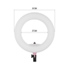 Anneau LED 192 pièces LED Ancre Live Light 3200K à 5500K Température de couleur 38W Anneau Puissance Lampe Vidéo pour Maquillage Appareil Photo Téléphone Prise de Vue Rose