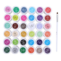 Anself 36 Couleurs Clou Polonais Gel Art Builder d