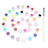 Anself 36 couleurs vernis à ongles Nail Art Pigment ensemble UV Gel constructeur polonais solide colle Extension Gel avec une brosse à ongles