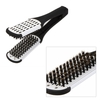 Anself Brosse à défriser professionnelle Outil de coiffure Brosse recto verso Lissage de cheveux