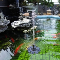 Anself Fontaine énergie solaire 8V 1.6W Panneau solaire Kit Fontaine Pompe à eau Brushless eau Floating Bird Bath Étang Jardin