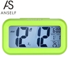 Anself LED Réveil numérique répétitif Snooze Capteur activé par la lumière Rétroéclairage Heure Date Affichage de la température