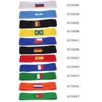 Anself Russie drapeau bandeau tête bande bandeau acclamations escouade Football Soccer Sports Fans couvre-chefs Festival Costume de carnaval