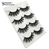 Anself SHIDISHANGPIN 4 paires 3D faux cils faux cils pour le maquillage des yeux naturels longs cils épais
