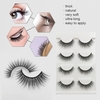 Anself SHIDISHANGPIN 4 paires 3D faux cils faux cils pour le maquillage des yeux naturels longs cils épais