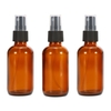 Anself Verre Ambre Vaporisateur Noir Beaux Mist Pulvérisateur 50ml Pack de 3 Essential Huile de parfum chimique atomiseur Container