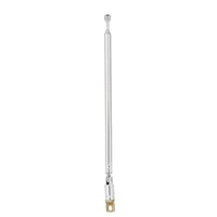 Antenne télescopique de radio de FM 4 sections Cuivre-électrodéposition de chrome Antenne 360 ​​° rotatif
