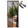 Anti-moustique porte rideau magnétique auto-absorbant écran fenêtre écran écran magnétique porte écran été Velcro personnalisé transfrontalier Amazon chaud classicblack 120 * 220 manuel muet Velcro