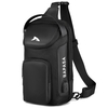 Anti-vol poitrine sac USB décontracté sac à bandoulière fronde sac à dos