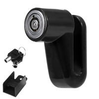 Antivol verrouillage du disque moto vélo roue de sécurité frein à disque serrure étanche cadenas cyclisme Rotor frein à disque serrure de roue avec deux clés