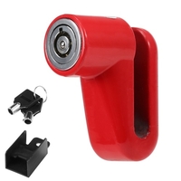 Antivol verrouillage du disque moto vélo roue de sécurité frein à disque serrure étanche cadenas cyclisme Rotor frein à disque serrure de roue avec deux clés