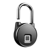 Anytek P22 + Empreinte digitale Cadenas Empreinte Bluetooth 4.1 IOS Andriod App connecter IP66 étanche 40 Jeux Empreintes digitales avec USB Rechargeable Lumière led pour camionnettes Vélo Entrepôt motos Garages Porte Porte
