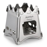 Aomiun Compact Folding Wood Stove for Outdoor Camping Cooking Picnic