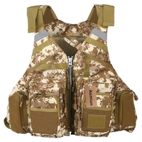 Aomiun Outdoor Respirant Rembourré Gilet De Sauvetage De Pêche Supérieur 209lb Portant Gilet De Sécurité De Vie Natation Voile Gilet Utilitaire Gilet Flottation Dispositif Flottant
