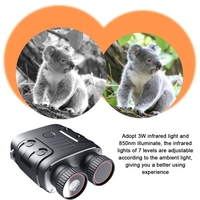 Appareil de vision nocturne infrarouge binoculaire portable 1080p Utilisation de jour et de nuit Photo Vidéo Prise de vue Zoom numérique 5X Distance de visualisation complète de 300 m pour la chasse en plein air Voyage en bateau