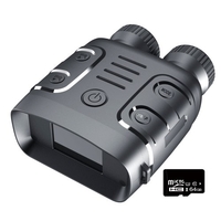Appareil de vision nocturne infrarouge binoculaire portable 1080p Utilisation de jour et de nuit Photo Vidéo Prise de vue Zoom numérique 5X Distance de visualisation complète de 300 m pour la chasse en plein air Voyage en bateau