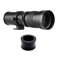 Appareil photo MF Super Téléobjectif Zoom F/8.3-16 420-800mm T2 Mount avec M-mount Adapter Ring 1/4 Thread
