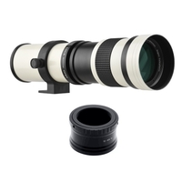Appareil photo MF Super Téléobjectif Zoom F/8.3-16 420-800mm T2 Mount avec M-mount Adapter Ring 1/4 Thread