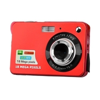 Appareil photo numérique Mini appareil photo de poche 18MP Écran LCD 2, 7 pouces Zoom 8x Capture de sourire Anti-secousse avec batterie
