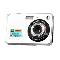Appareil photo numérique Mini appareil photo de poche 18MP Écran LCD 2, 7 pouces Zoom 8x Capture de sourire Anti-secousse avec batterie