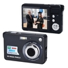 Appareil photo numérique portable 720P Caméscope vidéo 18MP Photo Zoom 8X Anti-tremblement Grand écran TFT 2, 7 pouces Batterie au lithium intégrée avec sac de transport Câble de charge USB pour enfants adolescents