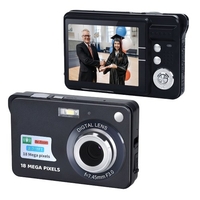 Appareil photo numérique portable 720P Caméscope vidéo 18MP Photo Zoom 8X Anti-tremblement Grand écran TFT 2, 7 pouces Batterie au lithium intégrée avec sac de transport Câble de charge USB pour enfants adolescents