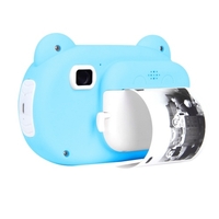 Appareil photo portable à impression instantanée pour enfants Écran de 2, 4 pouces Appareil photo numérique 12MP Photo Selfie 1080P FHD Vidéo Impression thermique sans encre avec carte mémoire de 16 Go 3 rouleaux Papier imprimé blanc Jouet d