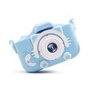 Appareil photo selfie pour enfants 8MP avec fente pour carte TF Appareil photo numérique à mise au point automatique IPS 2 pouces Cadres amusants intégrés prenant en charge la vidéo 720P,  bleu