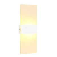 Applique murale à LED Rectangle AC85-265V Applique murale de couloir de chevet Luminaire décoratif en aluminium pour la maison (29x11cm)