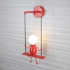 Applique murale design mignon lampe de chevet lumineuse pour couloir de chambre à coucher escalier d