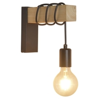 Applique murale en bois design industriel rétro applique murale luminaire salon décoration applique murale (base E27)