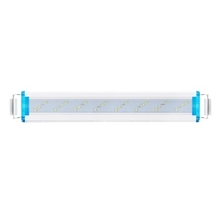 Aquarium LED lumière Fish Tank lumière 5.12in supports extensibles LED bleues blanches pour réservoirs plantés d