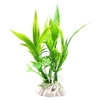 Aquarium Simulation de paysage plante aquatique Lastics ornemental feuille de bambou bicolore algue courte