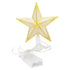 Arbre de Noël éclairé Star Tree Topper USB et alimenté par batterie LED Treetop pour la décoration de fête d