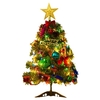 Arbre de Noël de 20 pouces avec décorations suspendues Guirlande lumineuse à LED