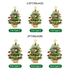 Arbre de Noël de table de 1, 5 pi avec ruban de boules vertes rouges et vertes Mini arbre de Noël artificiel pour bureau série classique décoration de vacances