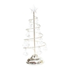 Arbre de Noël Lumières En Métal Spirale Arbre De Noël Lampe Arbre De Bureau Lumière Avec Pendentif En Cristal Lampe De Table Décorative Mini Décoration D