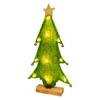 Arbres de Noël avec des ornements de Noël légers