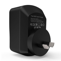 Arealer Chargeur rapide 3.0 42W Trial USB Wall Charger avec deux à puce USB Chargeur Un Qualcomm Certified QC 3.0 Branchez Pliable pour Samsung Galaxy S7 / Remarque S6 LGHTC iPhone