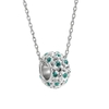 Argent 925 Fashion Unique Pierre Collier strass pendentif en cristal bijoux accessoire de chaîne pour Femmes Filles cadeau