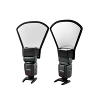 Argent Flash Universel Diffuseur Softbox / réflecteur blanc pour Canon Nikon Pentax Yongnuo Speedlite