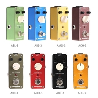 Aroma ADL-3 Mini Retard Electrique Guitare Effet Pédale avec Fermeture Ruban en Alliage d