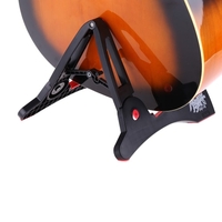 Aroma AGS-03 Stand A-frame Support de Fixation pour Toutes les Tailles de Guitare Basses Instrument à Cordes Compact Universal Lapin Forme