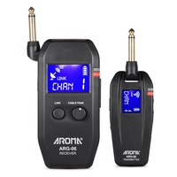 AROMA ARG-06 Système de transmission sans fil pour guitare (émetteur et récepteur)